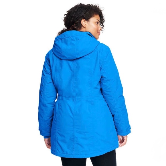 Lands' End Blue Squall Winter Coat Waterproof Size XL Petite (18) - Picture 5 of 16
